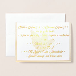 Foil Wedding Danke-Card | Elegant Floral Design Folienkarte