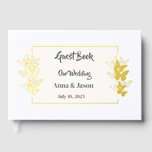 Foil Wedding Guestbook Gästebuch (Vorderseite)