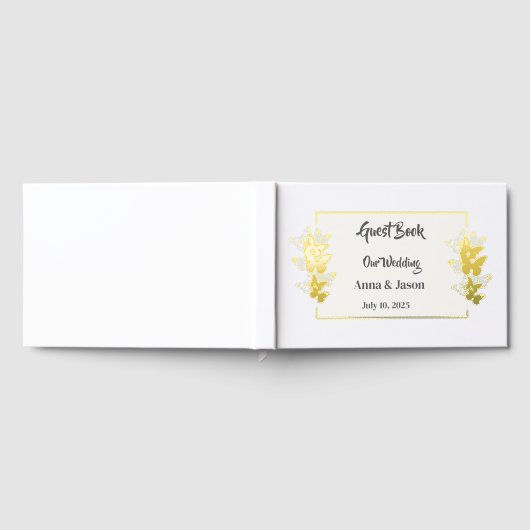 Foil Wedding Guestbook Gästebuch (Voll)