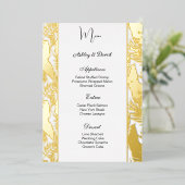 Foil Wedding Menu Card Folieneinladung (Stehend vorne)