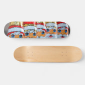 Foil Wrapped Santa's Skateboard (Horizontal)