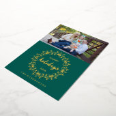 Foil Wreath Holiday Card Folien Feiertagskarte (Gedreht)