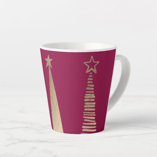 Foiled Christmas Tree's  Milchtasse (Rechte Ecke)