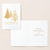 Foiled Merry Trees Christmas Card Folienkarte (Anzeige)