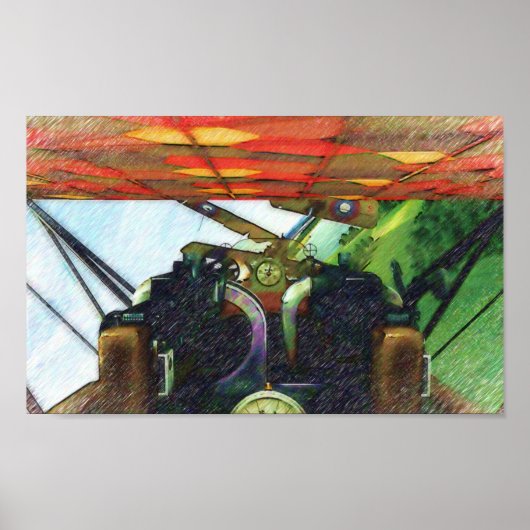 Fokker Cockpit Poster (Vorne)