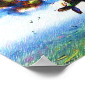 Fokker D.VII Shotdown von Nieuport 28.C1 Poster (Ecke)