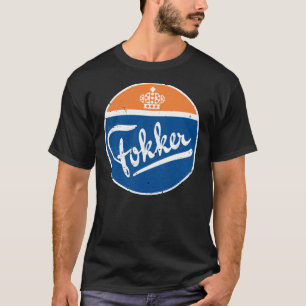 Fokker Flugzeugwerke Triplane Logo Wesentlichen T- T-Shirt