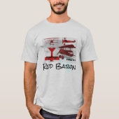 Fokker roten Barons Triplane T-Shirt (Vorderseite)