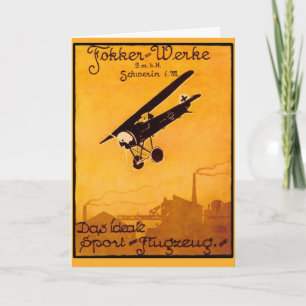 Fokker Worke Poster zu Notecards Karte
