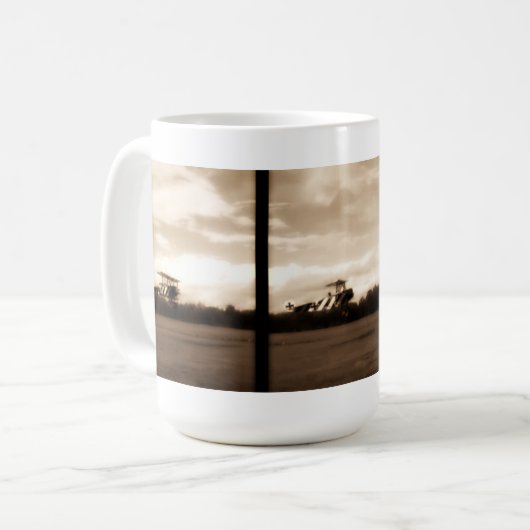 FokkerDR1 Triplane-Panorama-Tasse Kaffeetasse (Vorderseite Links)