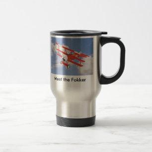 FokkerTriplane WW1, treffen den Fokker Reisebecher