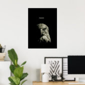 FOKUS – Adler-Inspirierte Motivation Poster (Heimbüro)
