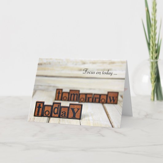 Fokus an heute karte (Vorderseite)