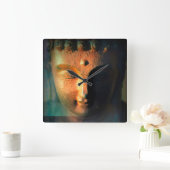 Fokus ändern quadratische wanduhr (Zuhause)