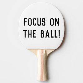 Fokus auf dem Ball! Lustiges Sprichwort Tischtennis Schläger