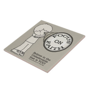 Fokus auf den Glauben Fliese