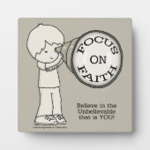 Fokus auf den Glauben Fotoplatte (Vorderseite)