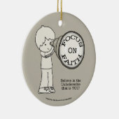 Fokus auf den Glauben Keramik Ornament (Rechts)