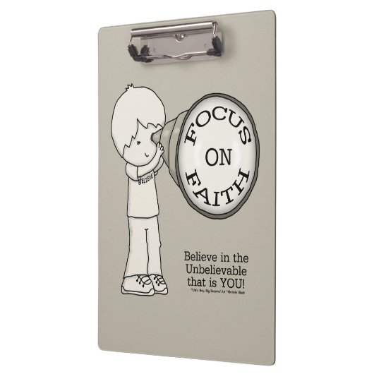 Fokus auf den Glauben Klemmbrett (Links)