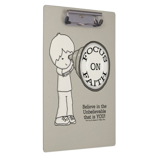 Fokus auf den Glauben Klemmbrett (Rechts)