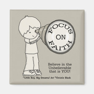 Fokus auf den Glauben Magnet