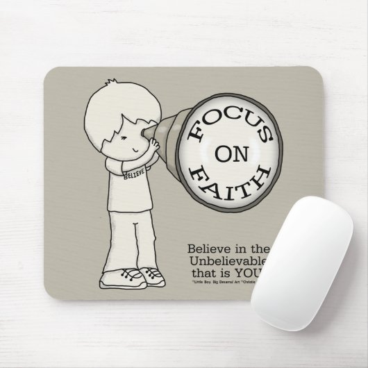 Fokus auf den Glauben Mousepad (Mit Mouse)