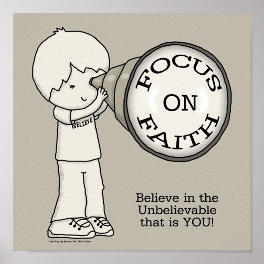 Fokus auf den Glauben Poster (Vorne)