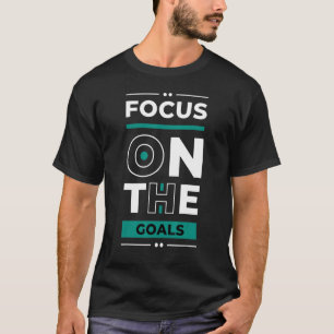 Fokus auf den Zielen der jungen Unternehmergeist T-Shirt