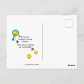 Fokus auf die gute_ Postkarte (Rückseite)