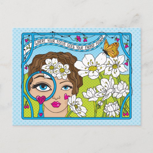 Fokus auf die gute_ Postkarte (Vorderseite)