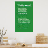 Fokus auf eine gute Bildung, Wellstone 22x36 Poster (Küche)