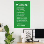 Fokus auf eine gute Bildung, Wellstone 22x36 Poster (Heimbüro)