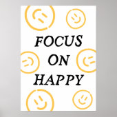Fokus auf Glück Poster (Vorne)