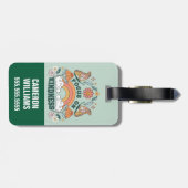 Fokus auf Kindness Groovy Graphic Gepäckanhänger (Rückseite horizontal)