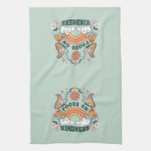 Fokus auf Kindness Groovy Graphic Geschirrtuch (Vertikal)