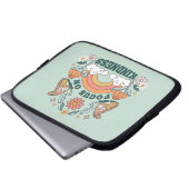 Fokus auf Kindness Groovy Graphic Laptopschutzhülle (Vorne Knopf)