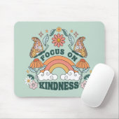 Fokus auf Kindness Groovy Graphic Mousepad (Mit Mouse)