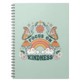 Fokus auf Kindness Groovy Graphic Notizblock (Vorderseite)