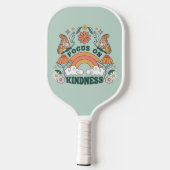 Fokus auf Kindness Groovy Graphic Pickleball Schläger (Rückseite)