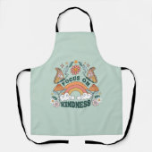 Fokus auf Kindness Groovy Graphic Schürze (Vorderseite)