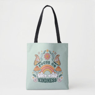 Fokus auf Kindness Groovy Graphic Tasche