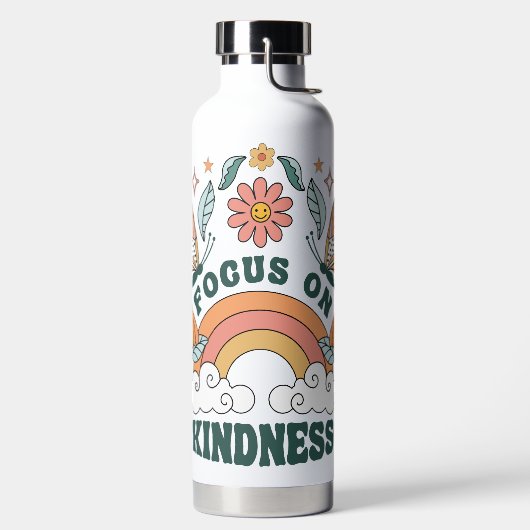 Fokus auf Kindness Groovy Graphic Trinkflasche (links)