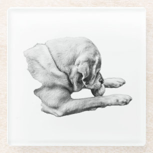 Fokus bei Spielen Glasuntersetzer