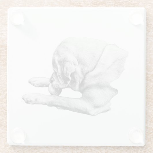 Fokus bei Spielen Glasuntersetzer (Rückseite)