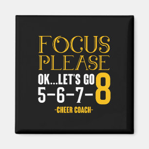 Fokus Bitte Ok Los Geht's Cheer Coach Cheering Che Magnet