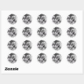 Fokus bleibe_Runder Sticker (Blatt)