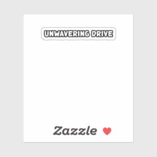 Fokus der Entschlossenheit Persistenzbeständigkeit Aufkleber