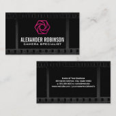 Fokus der Kamera Linsenverschluss | Hintergrund Visitenkarte (Vorne/Hinten)