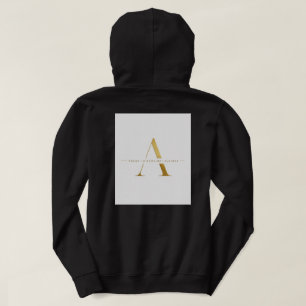 Fokus Disziplin Erfolg Minimalist Gold Design Hoodie