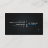 "Fokus" Fotografie-Visitenkarten Visitenkarte (Rückseite)